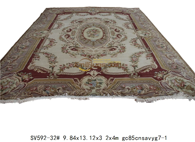 SV592-32 9.84x13.12 Цветочный ковер розы мохнатые ковры для гостиной ручной работы ковер Настенный декор изысканный ковер для комнаты традиционный - Цвет: SV592-32 9.84x13.12