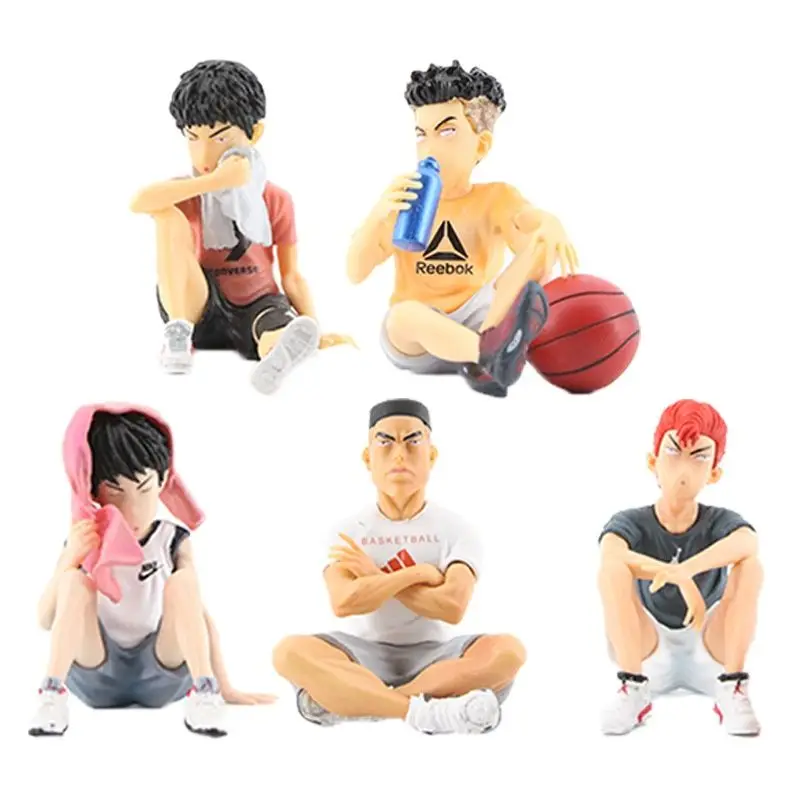 Набор фигурок Slam Dunk для автомобильных украшений 5 шт. ханамичи сакураги рукава Kaede