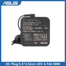 19V 4.74A 90W ноутбук адаптер переменного тока 5,5*2,5 мм ADP-90YD B PA-1900-30 AC Мощность Зарядное устройство для Asus A42F K550D A55V A8 F80S X43SA EXA1202YH