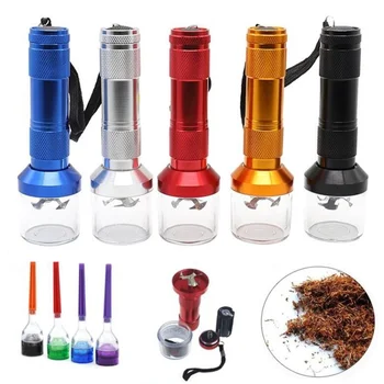 

Electric Torch Shape Grinder Crusher Crank Leaf Tobacco Smoke Spice Herb Muller Machine Herb Tobacco Weed Grinder