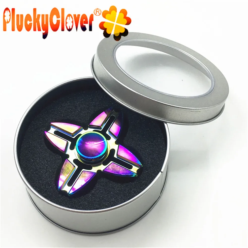 1 шт. спинер краб Rainbow Hand Gyro алюминиевая игрушка для снятия стресса Пальчиковый