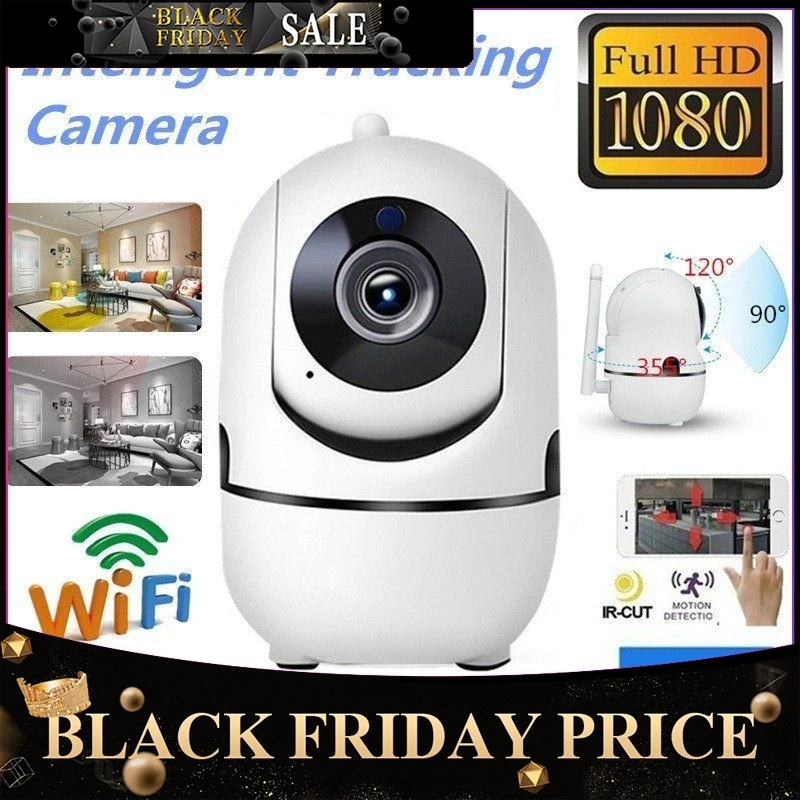 Беспроводная Смарт ip-камера WiFi HD 1080P Камера IR-cut Автоматическое отслеживание PTZ камера двухсторонняя аудио камера Поддержка 64G TF карта