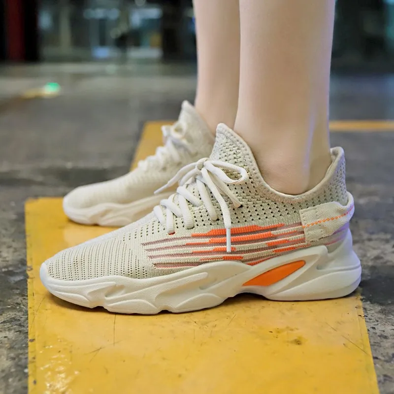 

2019 Spring Female Thick Bottom Sneakers Mixed Colors Round Toe Lace-up Shoes Women Vulcanize Casual Ladies Shoes C0010