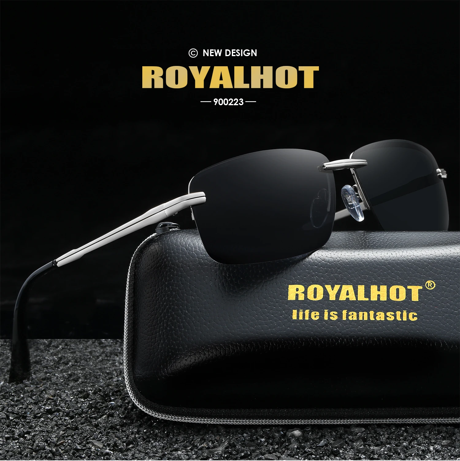 RoyalHot, мужские, женские, поляризационные, алой, Прямоугольная оправа, солнцезащитные очки, для вождения, солнцезащитные очки, оттенки, Oculos masculino, мужские, 900223
