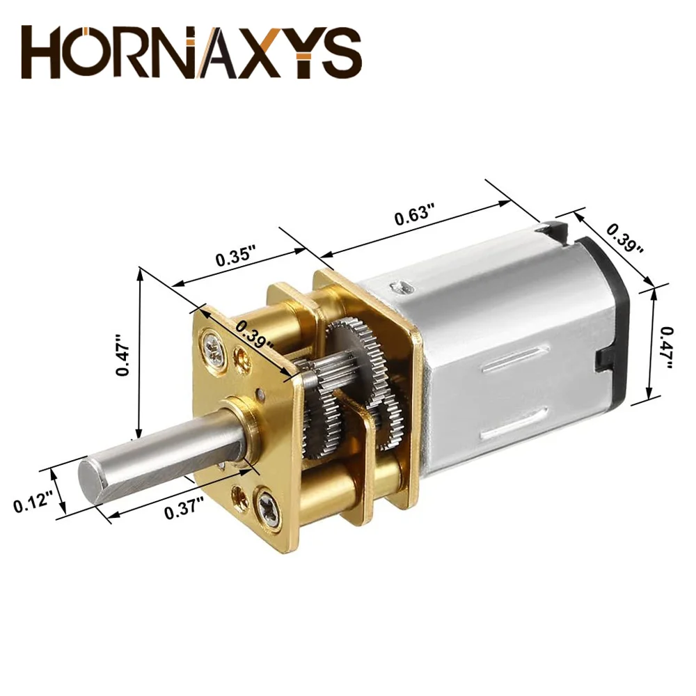 DC 3V 6V 12V GA12-N20 Mini Metall Getriebe Motor Getriebe Rad Getriebe Motor  35RPM 70RPM