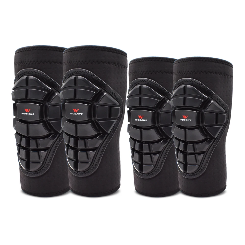 WOSAWE Youth Children's Knee Pads Elbow Pads Set Kids Cycling MTB Bike Skateboard Skating Skiing Knee Guards Support Protector - Цвет: elbow and knee pads