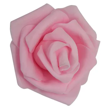 

100PCS Foam Rose Flower Bud Wedding Party Decorations Artificial Flower Diy Craft Light Pink