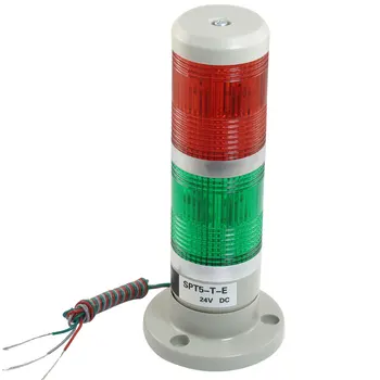 

uxcell Warning Light Bright Industrial Signal Alarm Tower Lamp Buzzer Sound 90dB TB50-2T-E