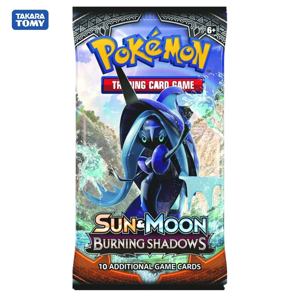 Cartas coleccionables Juego de Cartas 110 Piezas Pokemon Cartas Sun & Moon Series Burning Shadows 