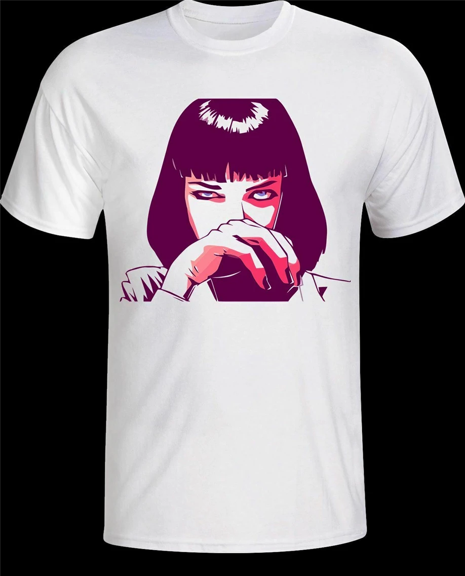 Pulp Fiction T-Shirt Wallace Quentin Tarantino Drug Vintage Men-Women S-3Xl Funny Design Tee Shirt |