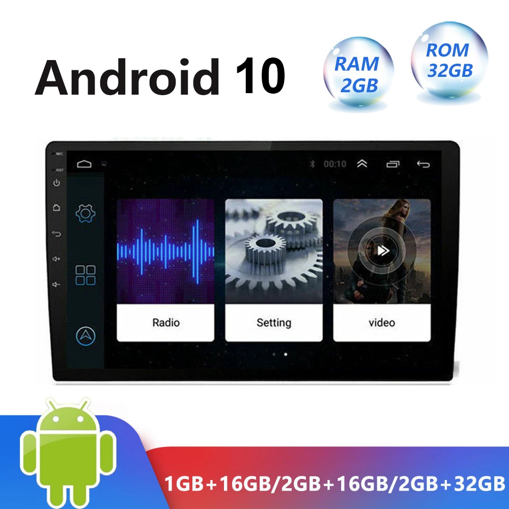 

10 inch 2 Din Android 10 Car DVD Multimedia Player Stereo Radio Audio WIFI Car Radio Player for Volkswagen Toyota Golf Polo H
