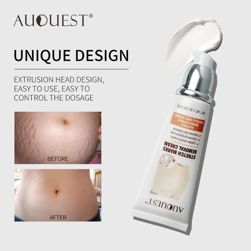 AUQUEST 45g Remove Pregnancy Scars Acne Cream Stretch Mark Treatment Maternity Repair Anti-Aging Anti-Winkle Firming Body | Красота и