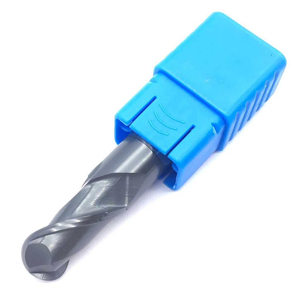 1PC R6.0XD12X75L 2 flute End Mill HRC50 Tungsten Steel Ball Nose Cutting Tools CNC Milling Cutter Solid Carbide Ball Nose
