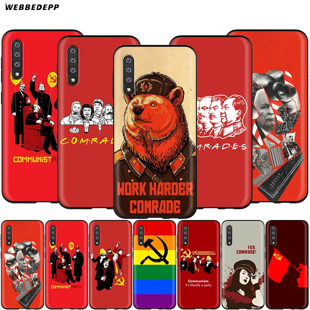 Webbedepp чехол с коммунистическими друзьями для Samsung Galaxy A2 J4 J6 J7 Duo J8 Core Prime 2018 A20E A70S |
