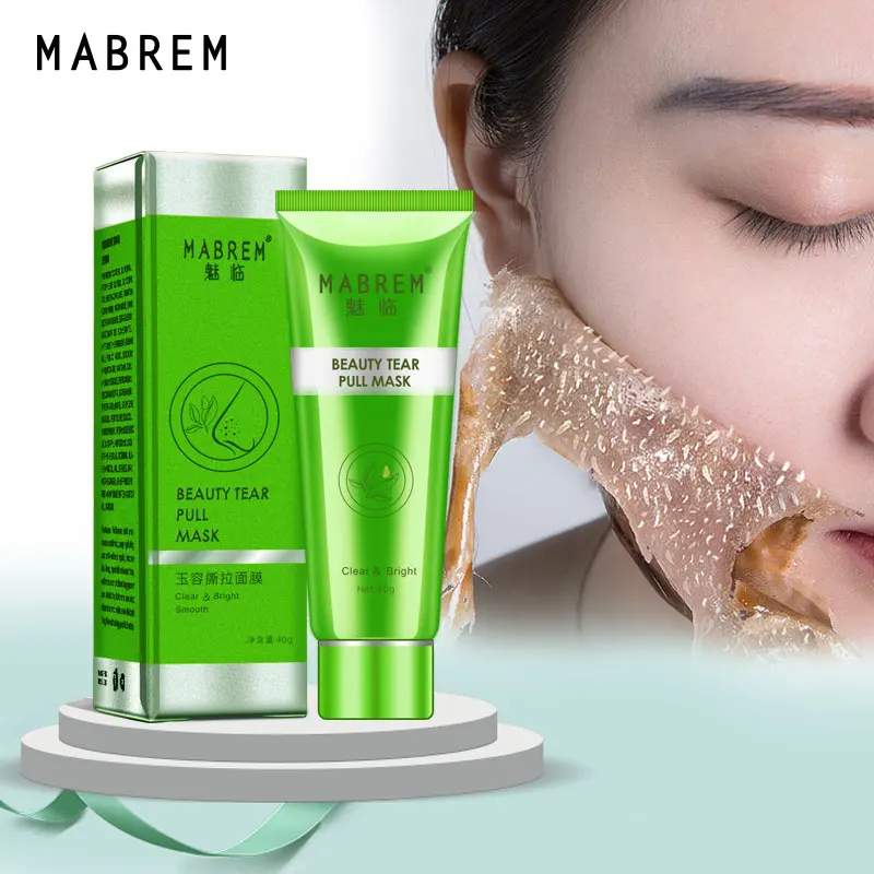 MABREM удалить угри Tear Pull Mask контроль масла сужает поры улучшает грубую маска для носа против черных точек маска для удаления угрей лица