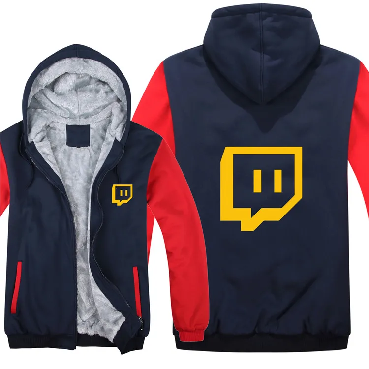 Twitch Channel толстовки мужские повседневные пальто шерстяная куртка с подкладкой Twitch свитшоты Мужской пуловер HS-028 - Цвет: as picture