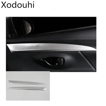 

Car ABS Matte Inner Inside Door Window Handrail Armrest Panel Cover Trim Frame 2pcs For Toyota Vios/Yaris Sedan 2017 2018 2019