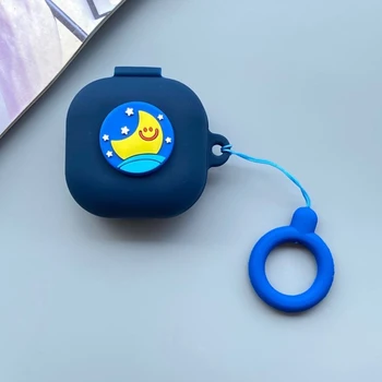

Blue Cute Cartoon Anti-fall Dust-proof Protective Cover Silicone Case for S-AMSUNG Galaxy-Buds live Wireless Earphone