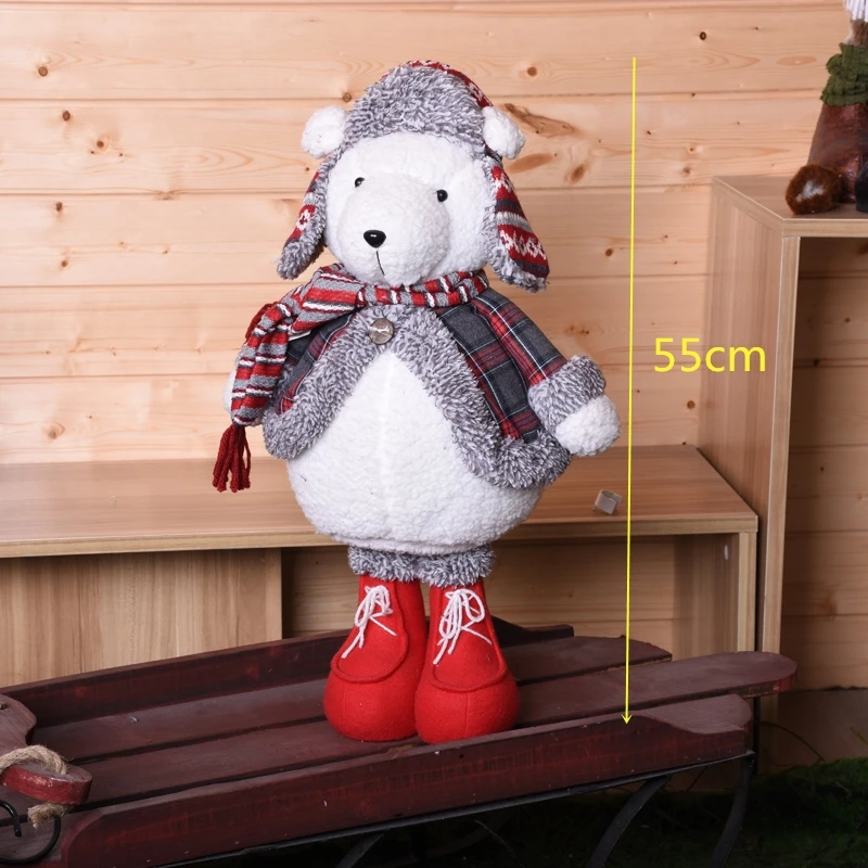 SDZS21402 Рождественская Кукла мышка, стоящая фигурка Navidad, большой медведь, игрушки, елочные украшения, подарок на год, Regalos De Navidad для дома - Цвет: SDZS21402