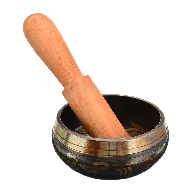 Copper Buddhism Alms Bowl Yoga Tibetan Meditation Sound Accessory Bowl Buddhism Therapy Chakra Singing Bowl Decor Craft