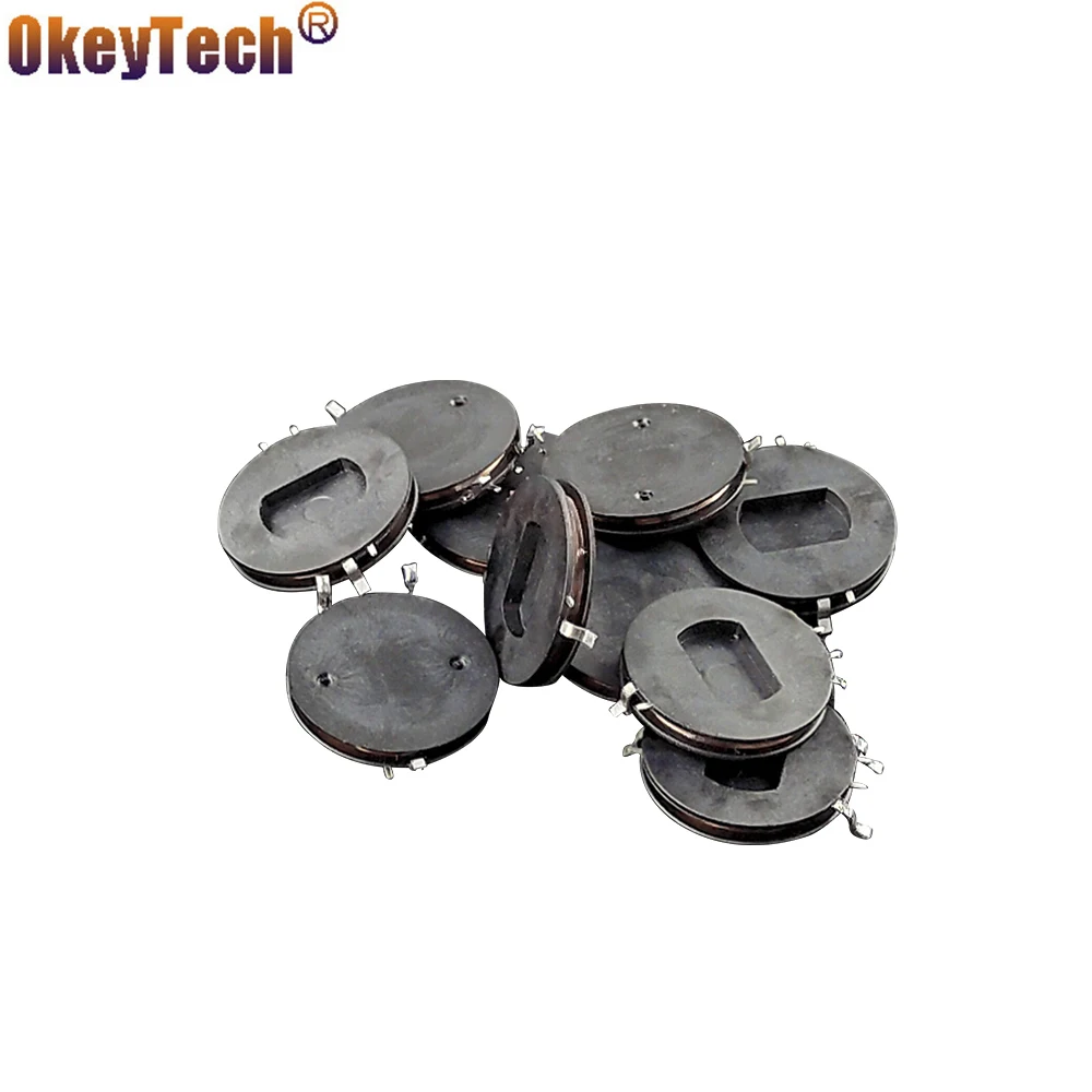 OkeyTech 10 шт./лот, Автомобильный ключ для ремонта, индуктивный трансформатор, катушка 2,6*17*24 мм, смарт-карта, чехол для дистанционного ключа для Renault Megane