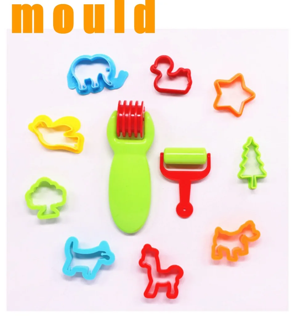 23 шт. пластиковый пресс-формы ИНН набор игрушек DIY Тесто моделирование слайма инструмент глина пресс-форма Развивающие игрушки для Chidren