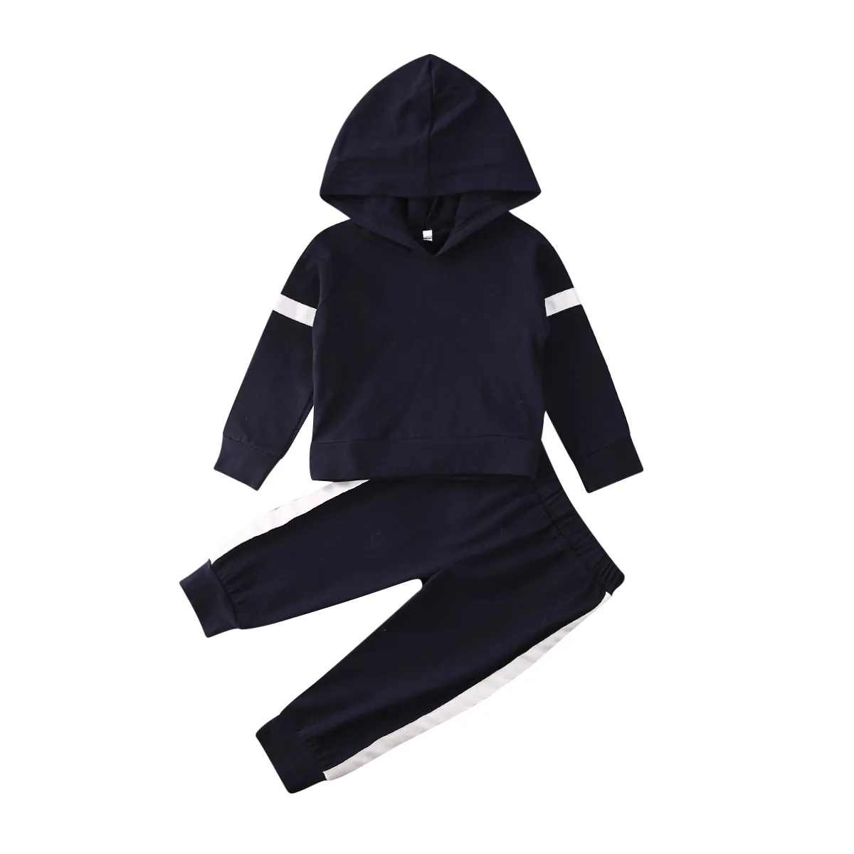 Комплект одежды для малышей из 2 предметов топ с капюшоном и штаны на возраст 6-24