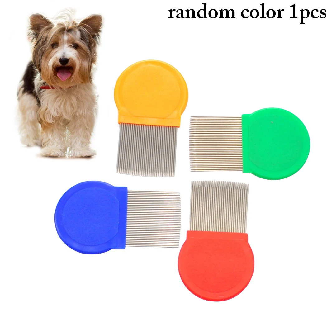 

1pcs Pet Grooming Comb Dog Shedding Hair Brush Cleaning Professional Dog Cat Comb with Rounded End Pet Supplies