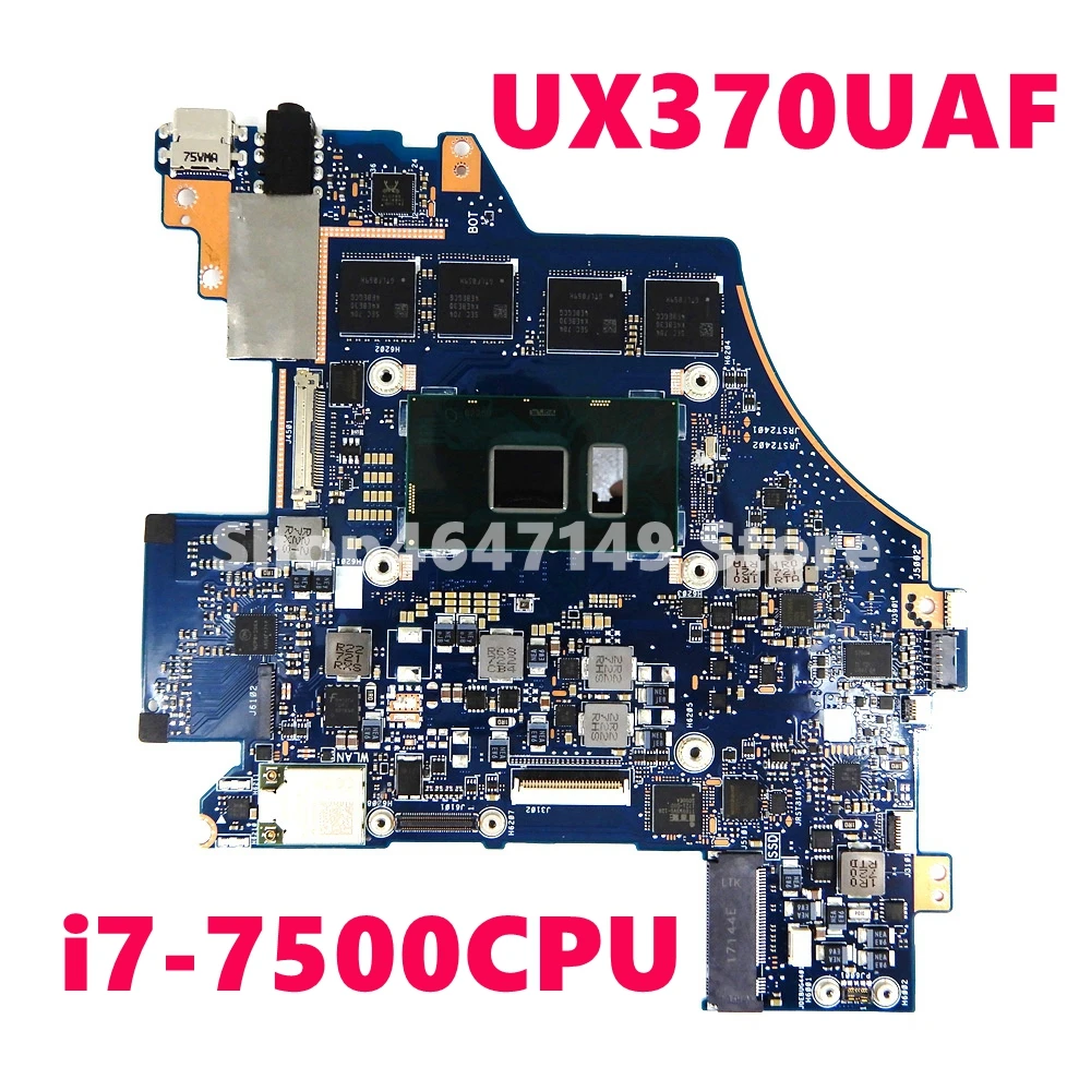 Greatest  UX370UAF i7-7500CPU Mainboard REV1.1 For ASUS UX370 UX370U UX370UA UX370UAF Laptop motherboard UX37