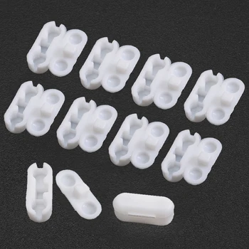 

10pcs 4.5*6mm Mini Roller Blind Chain Curtain Rope Plastic Connector Beads For Home Roller Curtain Clips Joiner Accessories