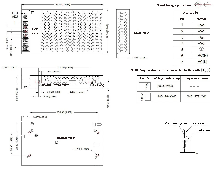 200W size