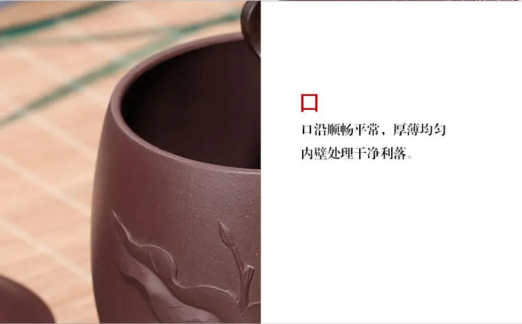 Office Clay Cup with Cover Flower Stickers Entirely Handmade Cup Longevity Peach Cup Top Grade Tea Set Gift Customization Manufa