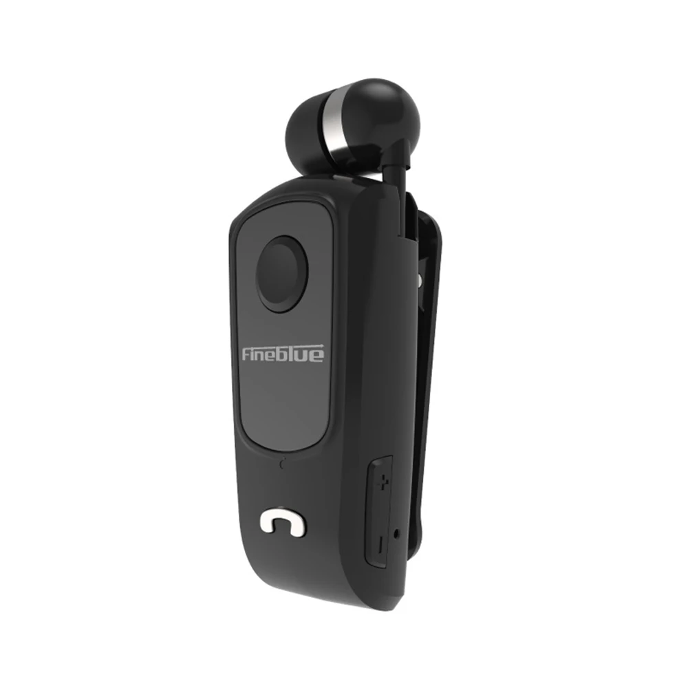 HD Call Noise Reduction Wireless Retractable Portable Bluetooth Headset Calls Remind Vibration Wear Clip Sports Running Earphone