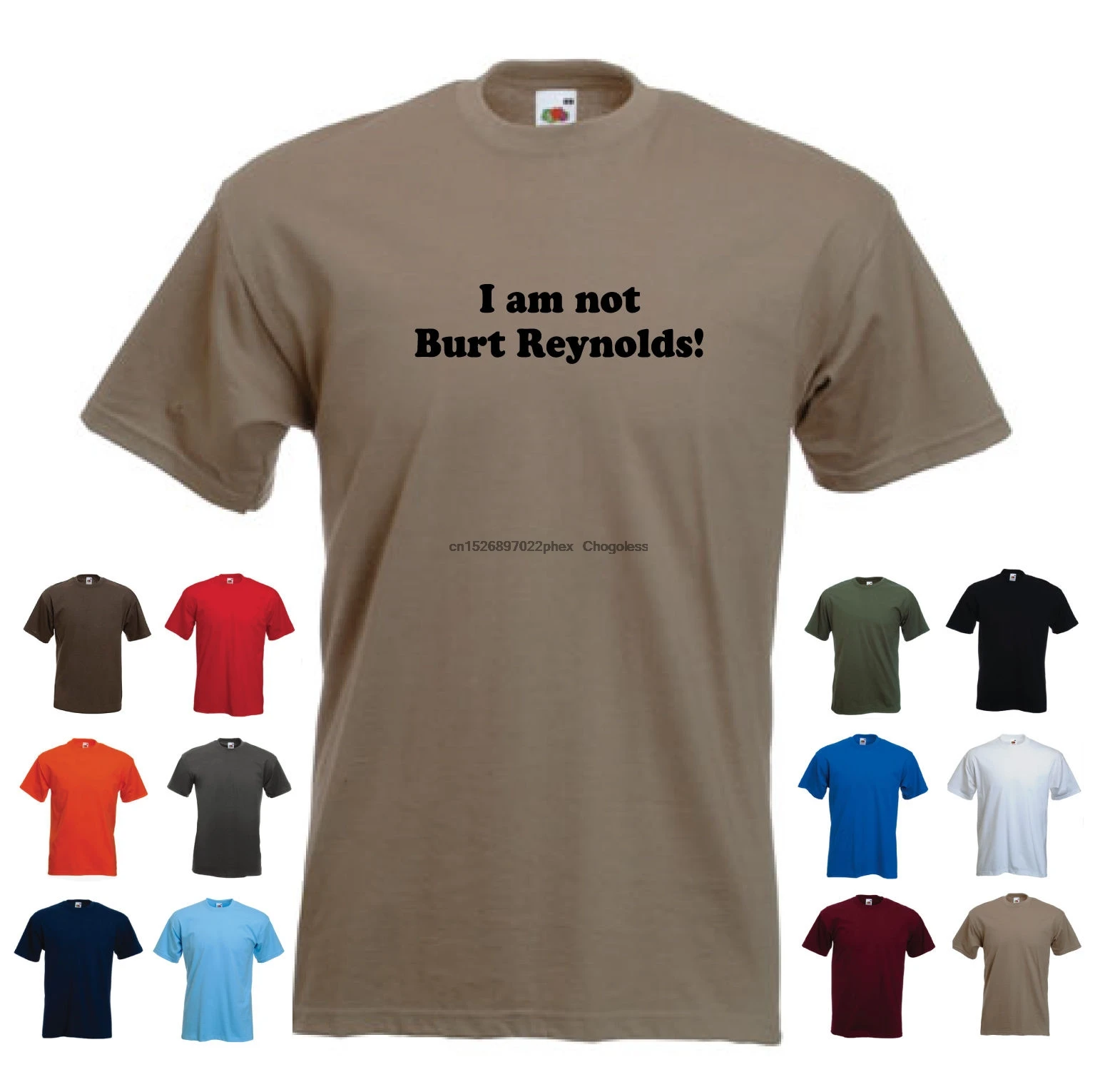 "Je ne suis pas Burt Reynolds's Funny Moustache Drôle T-Shirt