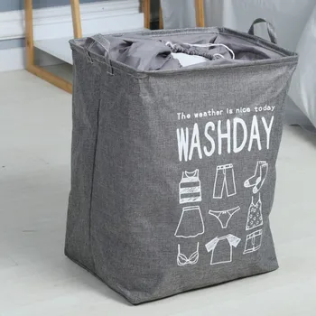 

Large Clothes Storage Laundry Basket Rectangular Fabric Cotton Folded Organizer Bathroom Baskets Cesta Wasmand Cesto Ropa Sucia