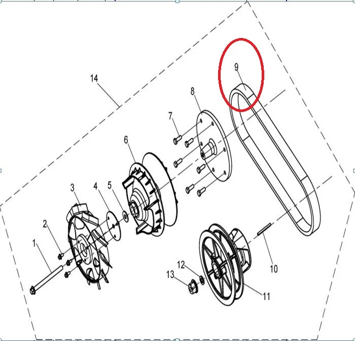 DRIVE BELT SUIT FOR LINHAI 800UTV CODE IS 84079|Belts ...