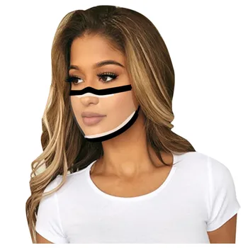 

In stock Transparent Protective Mask Face Shield Oil-Splash Face Mouth Mask Particulate Respirator Mask Saliva Transmission