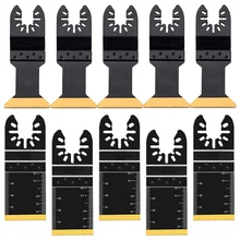 

10 pcs 34mm Multitool Blade titanium oscillating blade saw blades Multi-Tools Accessories for Wood, Hard Material Metal Cutting