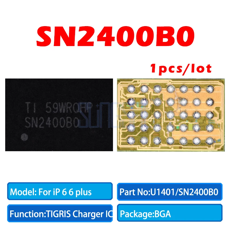 1 Pz/Lotto 100% Sn2400B0 Originale Per Iphone 6 6 Plus U1401 Sn2400 Controllo Usb Tigris Ricarica Caricabatterie Ic Chip 35Pin