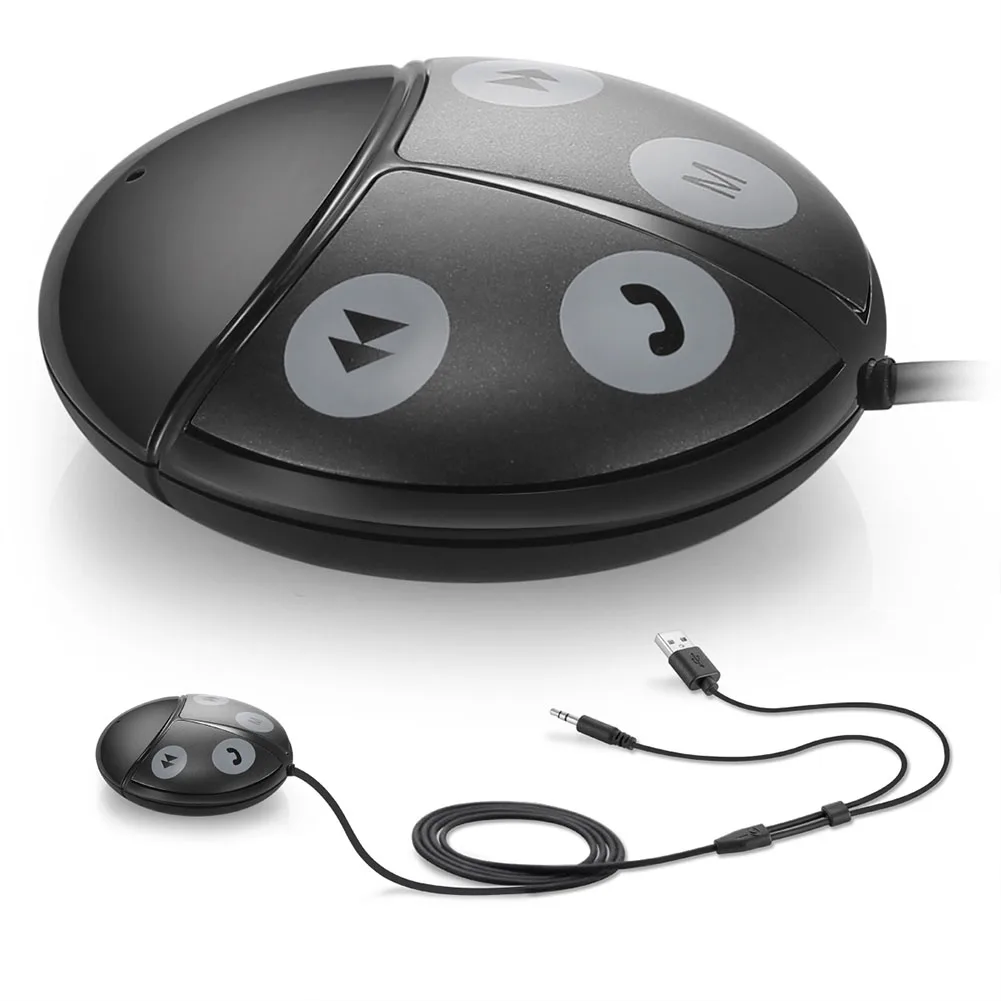 2 в 1 приемник Bluetooth в форме божьей коровки Простая установка Многофункциональный Универсальный USB интерфейс портативный fm-передатчик адаптер - Название цвета: Grey