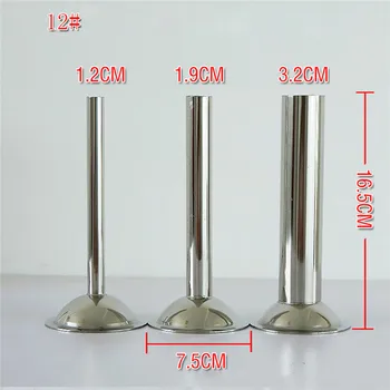 

3PCS 12# Sausage Stuffer Stuffing Enema Tube Funnel Stainless Steel Enemator Nozzles Tool Meat Grinder Kitchen Appliances Home