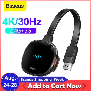 

Baseus 4K Wireless USB Type C to HDMI Adapter TV Stick Projector TV Dongle for Android IOS 2.4G/5G Wifi Wireless Display Adapter