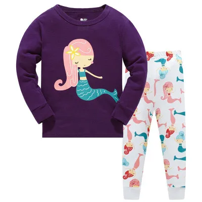 НОВЫЕ комплекты одежды из хлопка для детей Детские хлопковые Пижамные комплекты одежда для сна с героями мультфильмов для девочек, комплект одежды для мальчиков, комплект из 2 предметов - Цвет: Model 29