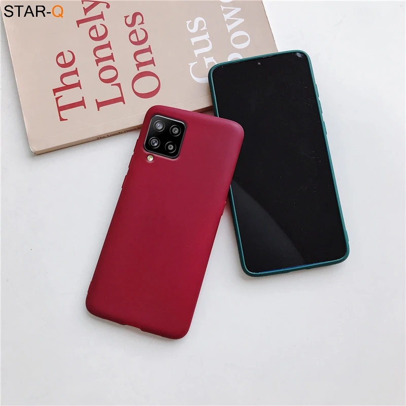 samsung s22 ultra case Candy Color Silicone Phone Case For samsung galaxy A12 A42 A52 A72 A32 5G M02S A02S M31s Matte Soft Tpu Back Cover Fundas Coque cheap galaxy s22 ultra case