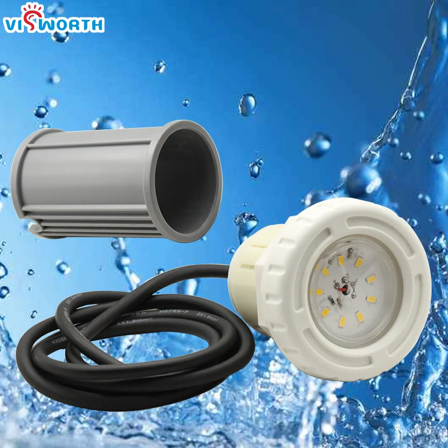 5W Swimming Pool Light LED ip68 Waterproof Led Piscine SMD5730 DC 12V Underwater Light Warm Cold White  Blue Fontaine Piscine