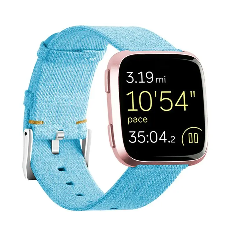 Nylon Woven Fabric Watch Band Wrist Strap Bracelet for Fitbit Versa Smart Watch U50D for smart watch