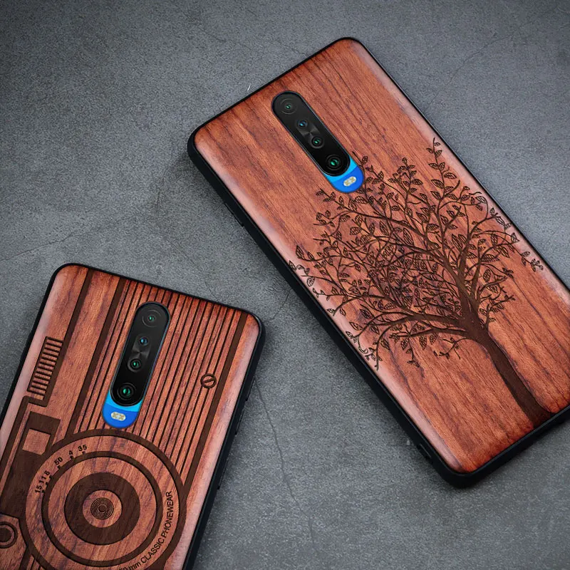 Чехол для Redmi K20 Pro чехол Xiaomi K30 роскошный деревянный противоударный чехол|Бамперы|