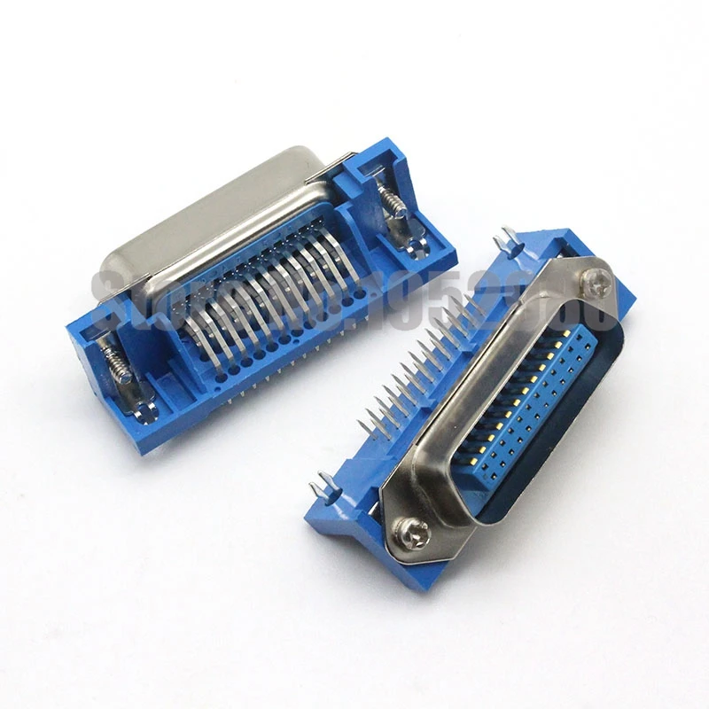 5PCS 남성 여성 Centronics 커넥터 57 시리즈 24 핀 90도 컴퓨터 케이블 어댑터 PCB DIP 유형