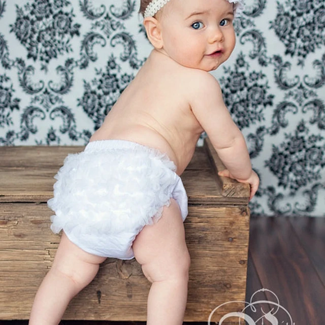 Ruffle Lace Baby Bloomers Diaper Cover Newborn Tutu Ruffled Panties Baby  Girls,Leopard Infant Baby Short - AliExpress