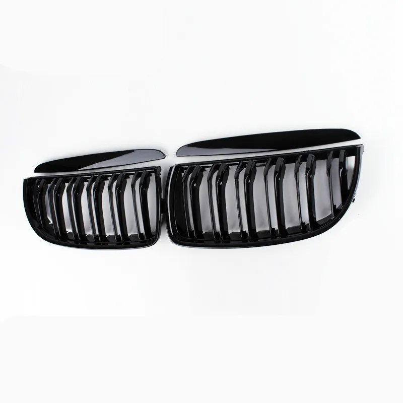 

Retrofit Racing Grills single-line carbon fiber bright black front grille, Fit For BMW old 1 series E82 E88 2004-2007